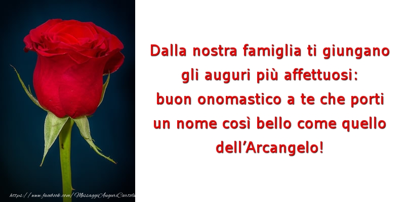 Dalla nostra famiglia ti giungano gli auguri più affettuosi