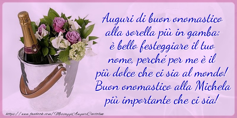 Santi Michele, Gabriele e Raffaele Buon onomastico alla Michela