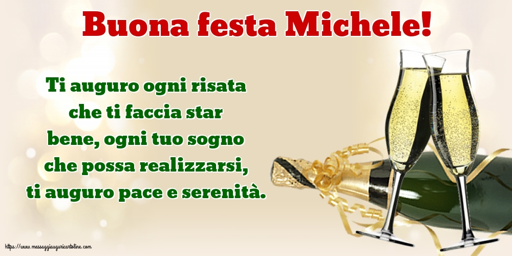 Buona festa Michele!