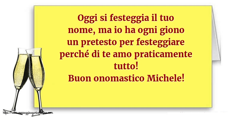 Buon onomastico Michele!