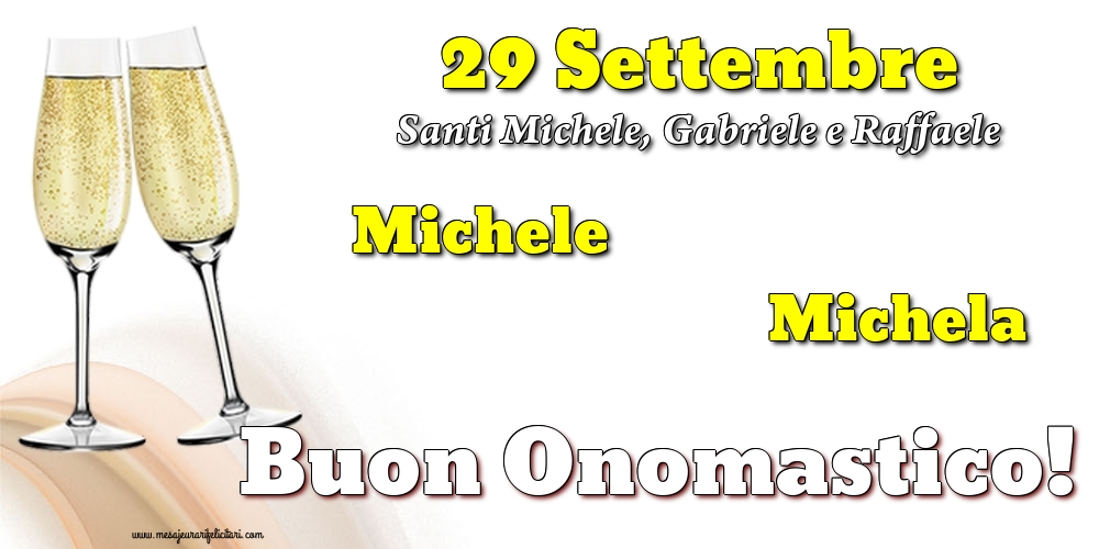 29 Settembre - Santi Michele, Gabriele e Raffaele