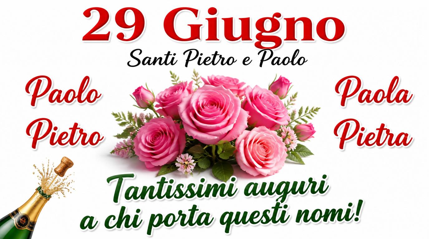 Cartoline di Santi Pietro e Paolo - 29 Giugno - Santi Pietro e Paolo - messaggiauguricartoline.com