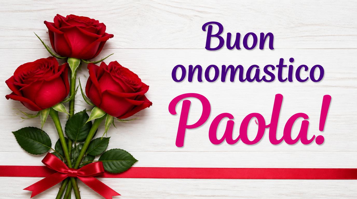 Buon onomastico Paola!