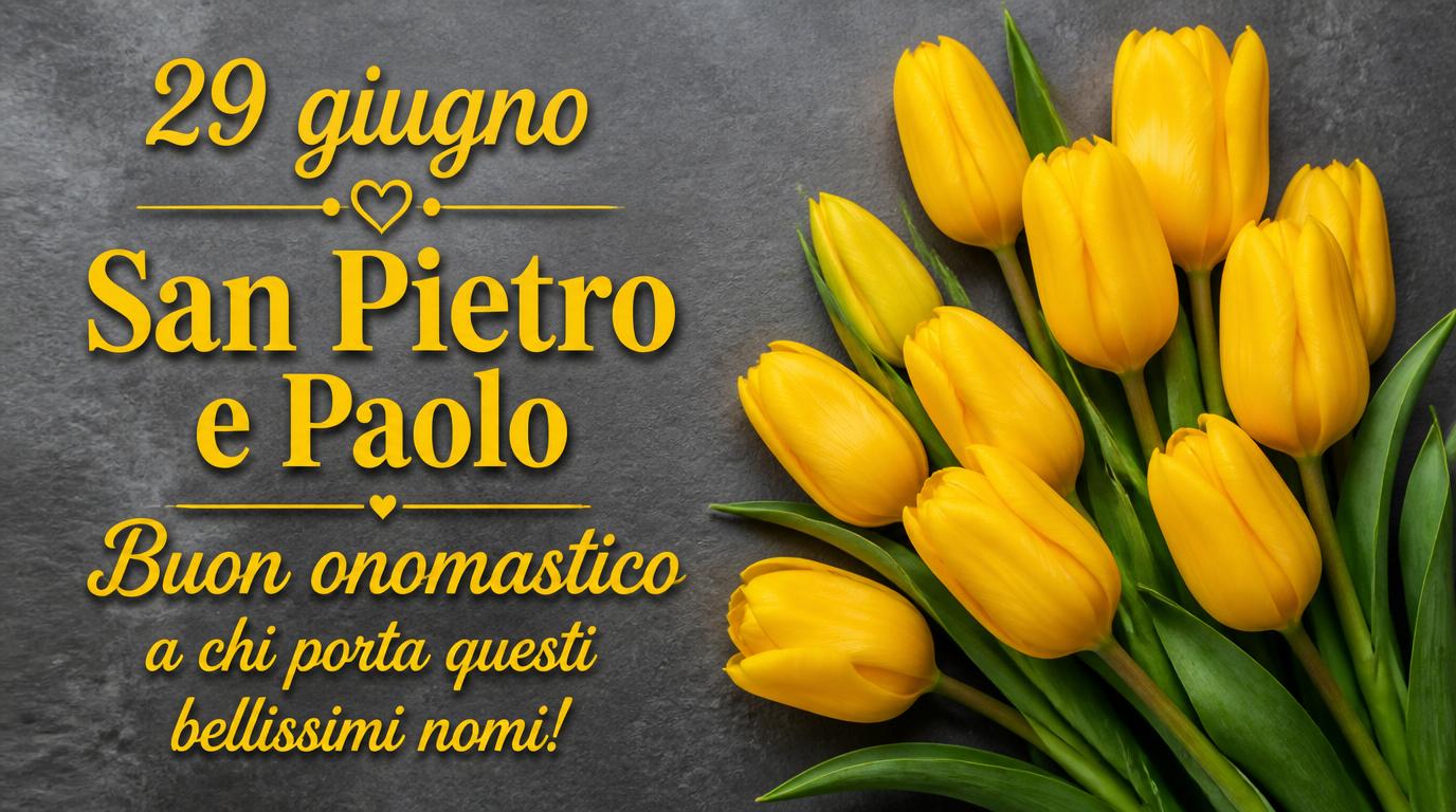 29 giugno San Pietro e Paolo Buon onomastico a chi porta questi bellissimi nomi!