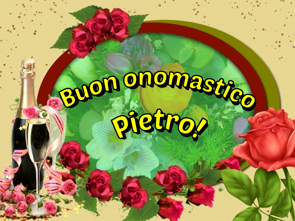 Cartoline di Santi Pietro e Paolo - Buon onomastico Pietro! - messaggiauguricartoline.com