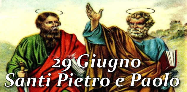 Messaggi Cartoline personalizzate di Santi Pietro e Paolo