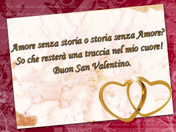 Buon San Valentino.