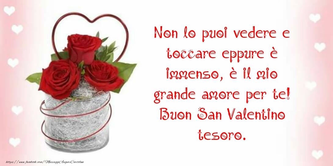 Cartoline di San Valentino - Buon San Valentino Amore Mio - messaggiauguricartoline.com