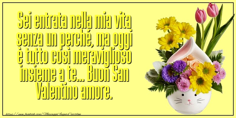 Buon San Valentino amore.