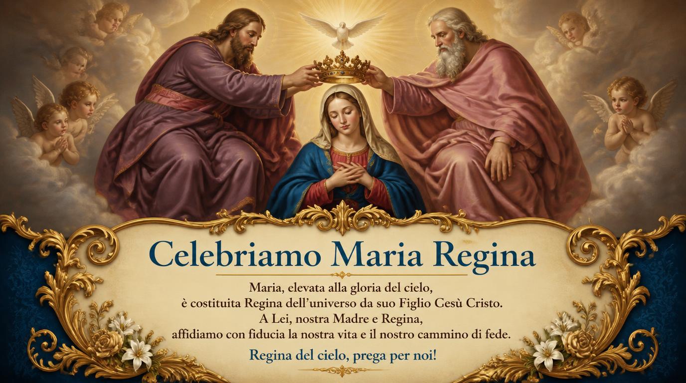 Cartoline di 22 Agosto - Celebriamo Maria Regina