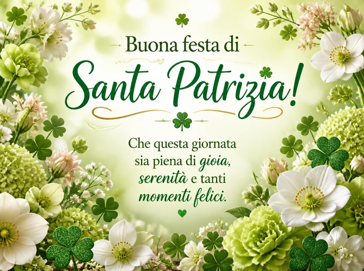 Cartoline di 25 Agosto - 25 agosto Buona festa di Santa Patrizia! Che questa giornata sia piena di gioia, serenità e tanti momenti felici.