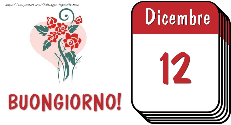 Cartoline di 12 Dicembre - 12 Dicembre Buongiorno!