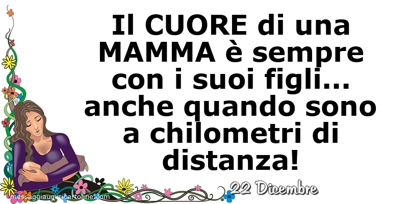 Cartoline di 22 Dicembre - 22 Dicembre - Il cuore di una mamma