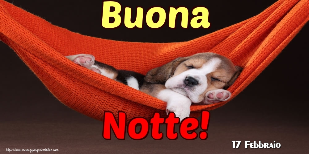 Cartoline di 17 Febbraio - 17 Febbraio - Buona Notte!