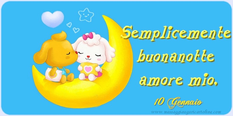 10 Gennaio - Semplicemente  buonanotte  amore mio!