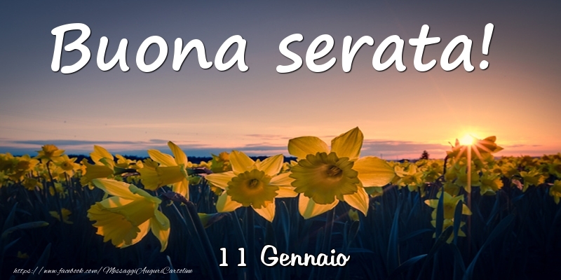 11 Gennaio - Buona serata!