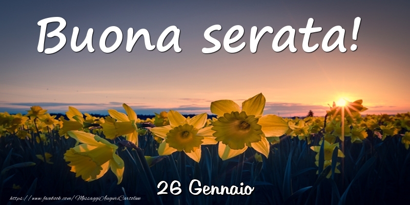 26 Gennaio - Buona serata!