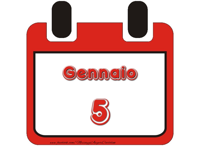 Cartoline di 5 Gennaio - Gennaio 5
