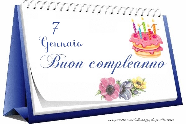Cartoline di 7 Gennaio - Gennaio 7