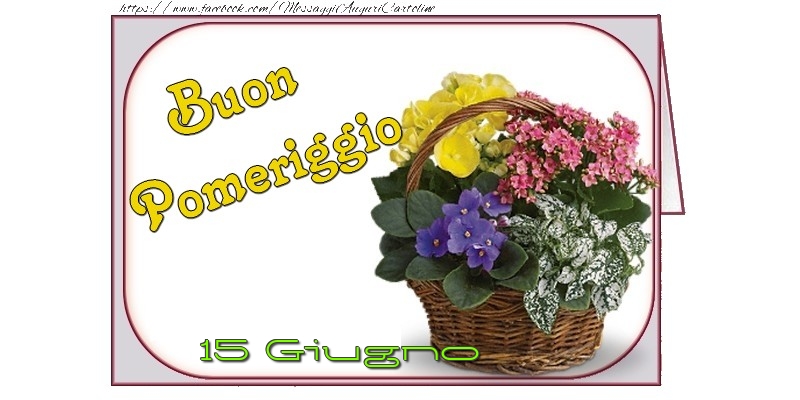 Cartoline di 15 Giugno - 15 Giugno - Buon Pomeriggio