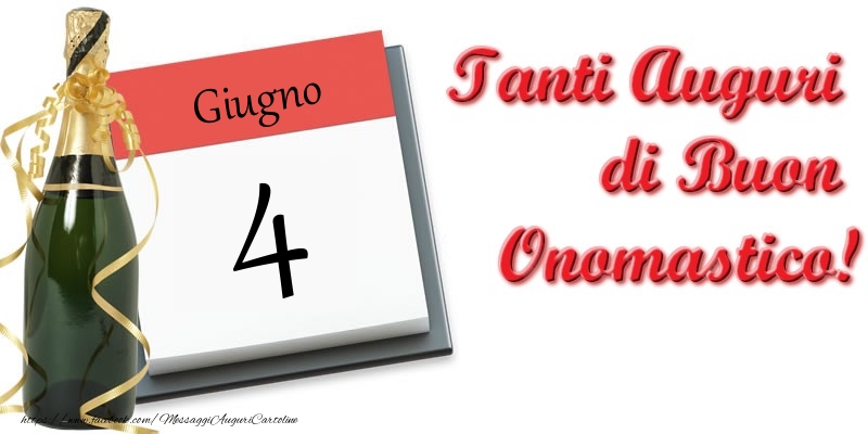 Cartoline di 4 Giugno - Giugno 4 Tanti Auguri di Buon Compleanno