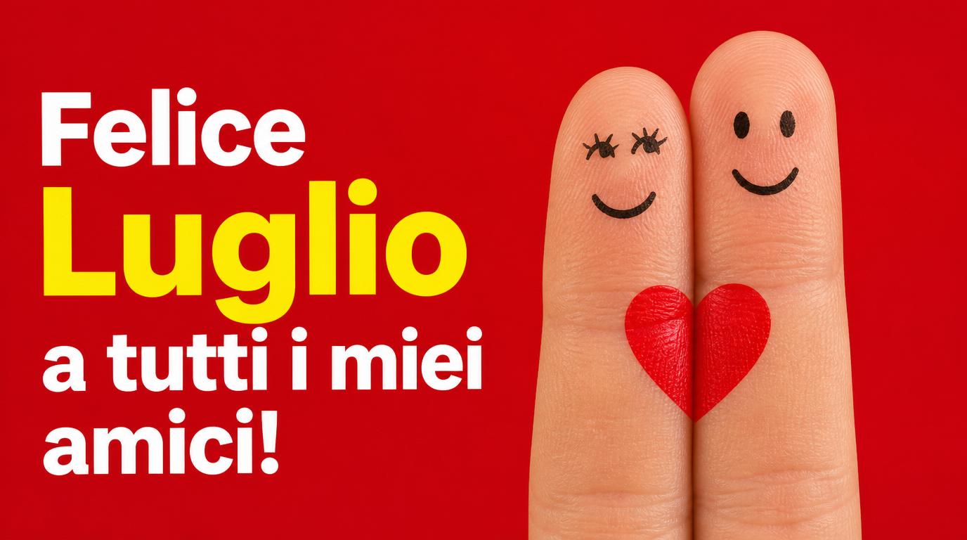Cartoline di 1 Luglio - Felice a tutti i miei amici!