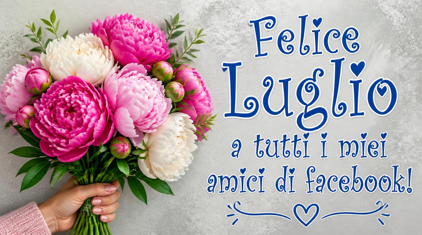 Cartoline di 1 Luglio - Felice Luglio a tutti i miei amici di facebook