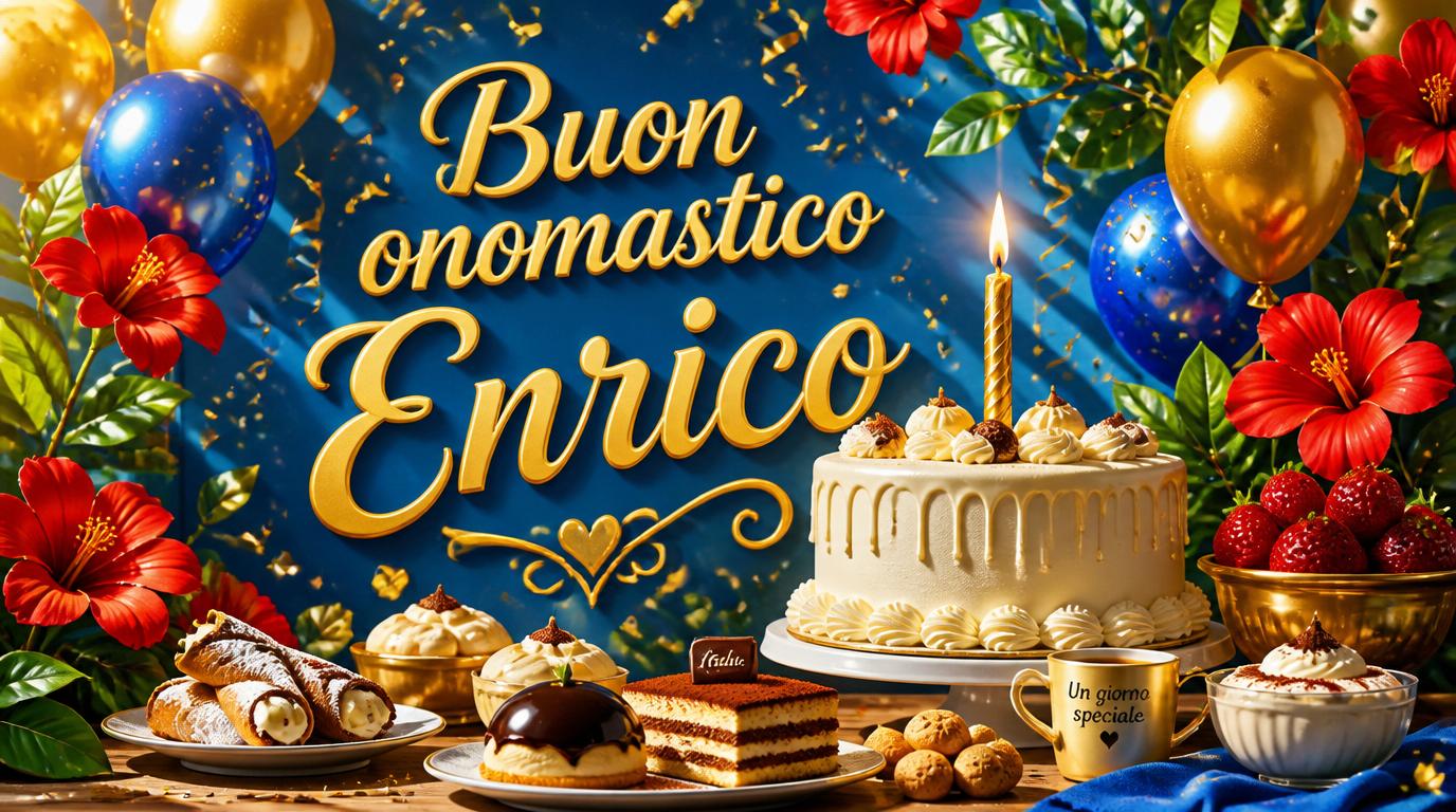 Cartoline di 13 Luglio - Buon onomastico, Enrico!