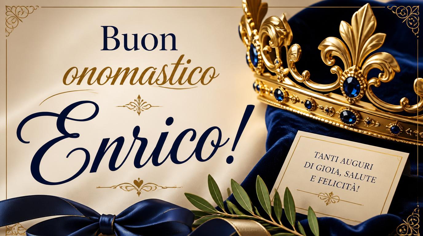 Cartoline di 13 Luglio - Buon onomastico, Enrico!