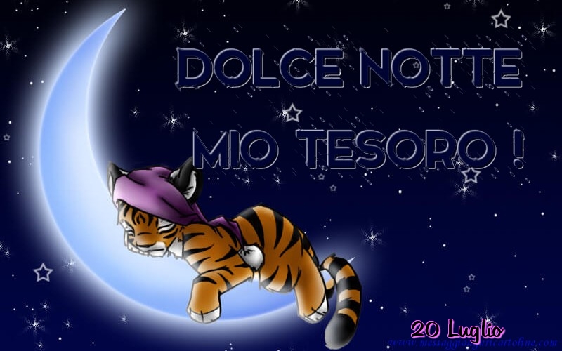 20 Luglio - Dolce notte mio tesoro!