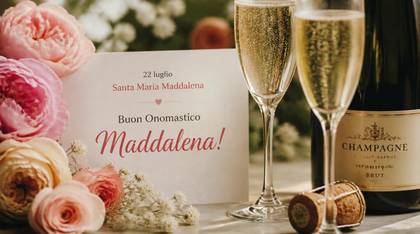 Cartoline di 22 Luglio - 22 luglio Santa Maria Maddalena. Buon Onomastico Maddalena!