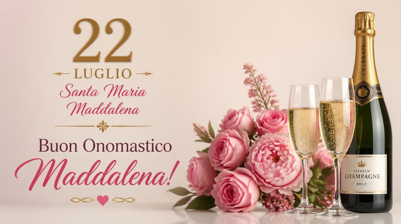 Cartoline di 22 Luglio - 22 luglio Santa Maria Maddalena. Buon Onomastico Maddalena!
