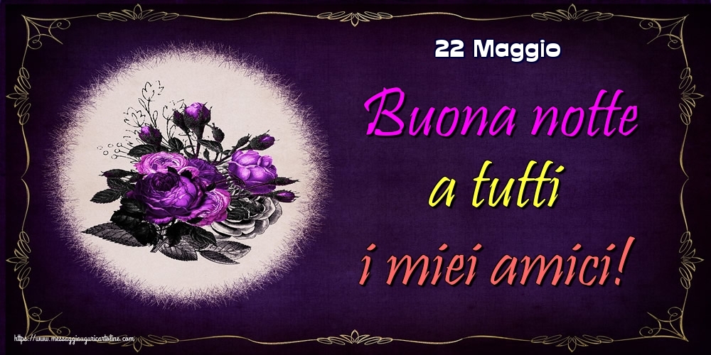 22 Maggio - Buona notte a tutti i miei amici!