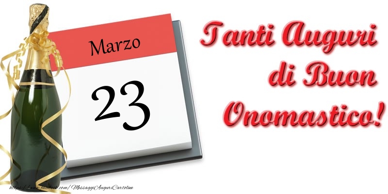 Cartoline di 23 Marzo - Marzo 23 Tanti Auguri di Buon Compleanno