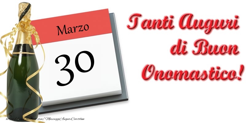 Cartoline di 30 Marzo - Marzo 30 Tanti Auguri di Buon Compleanno