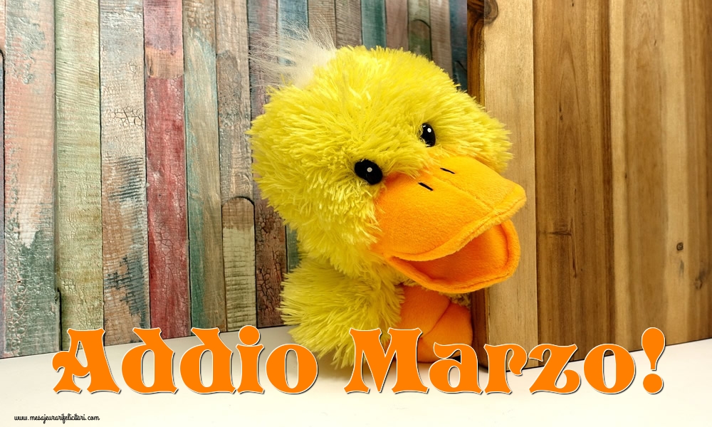 Cartoline di 31 Marzo - Addio Marzo!