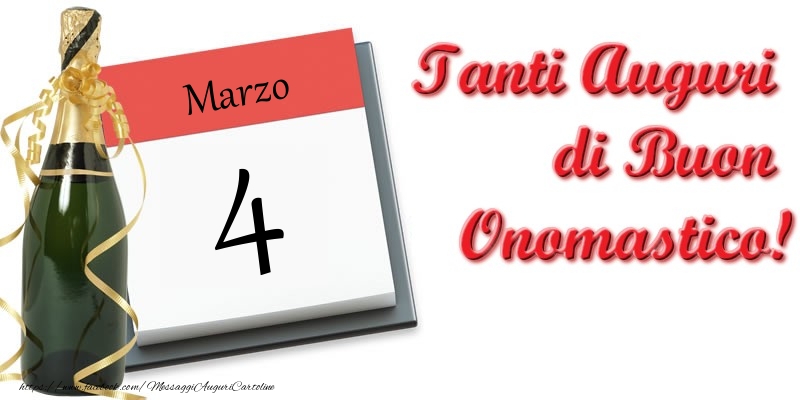 Cartoline di 4 Marzo - Marzo 4 Tanti Auguri di Buon Compleanno