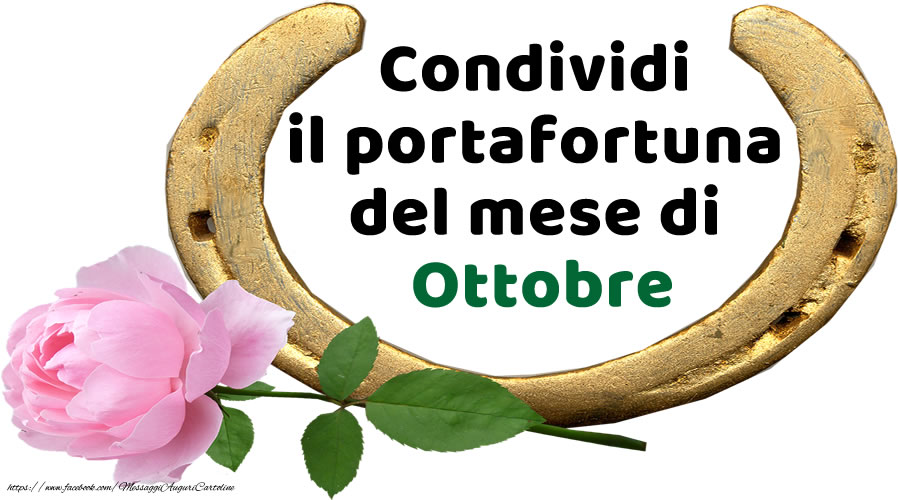 Condividi il portafortuna del mese di Ottobre