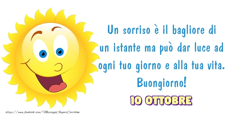 Cartoline di 10 Ottobre - 10 Ottobre - Buongiorno!