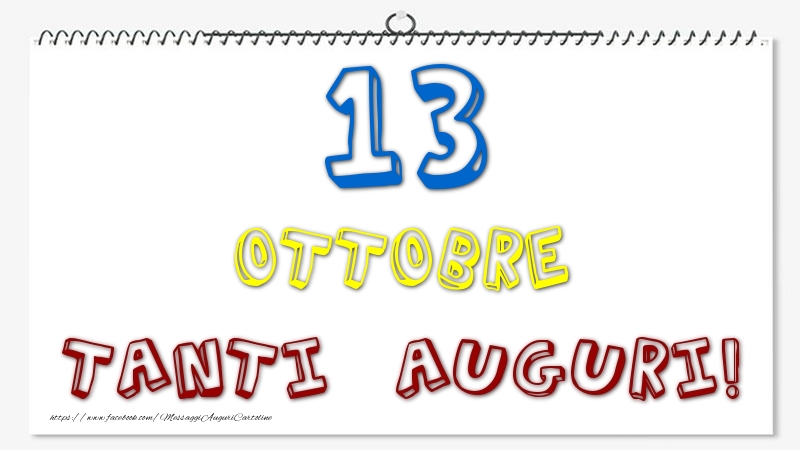 13 Ottobre - Tanti Auguri!