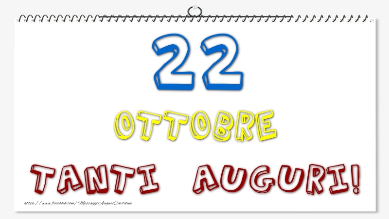 22 Ottobre - Tanti Auguri!