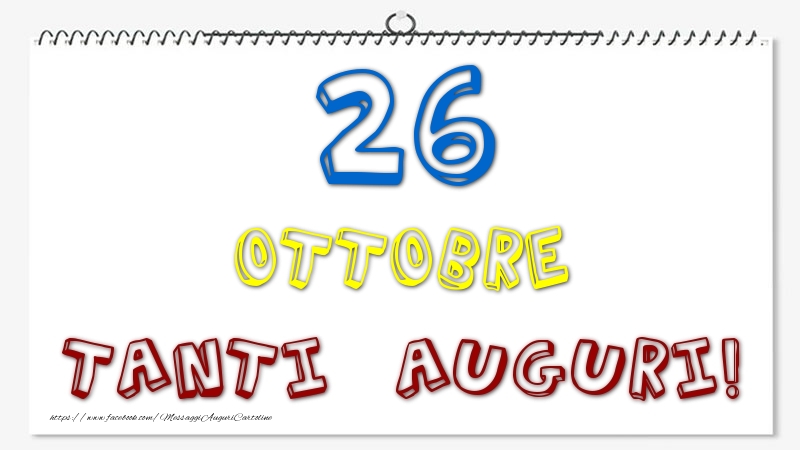 26 Ottobre - Tanti Auguri!