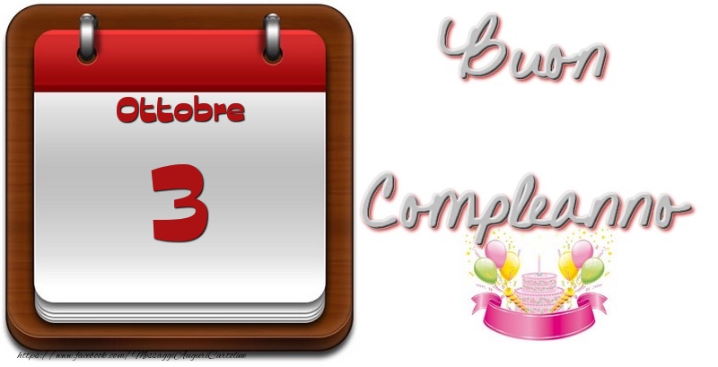 Ottobre 3 Buon Compleanno