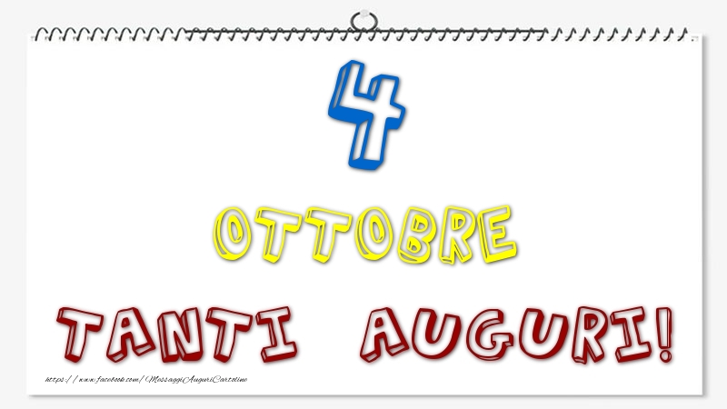 4 Ottobre - Tanti Auguri!