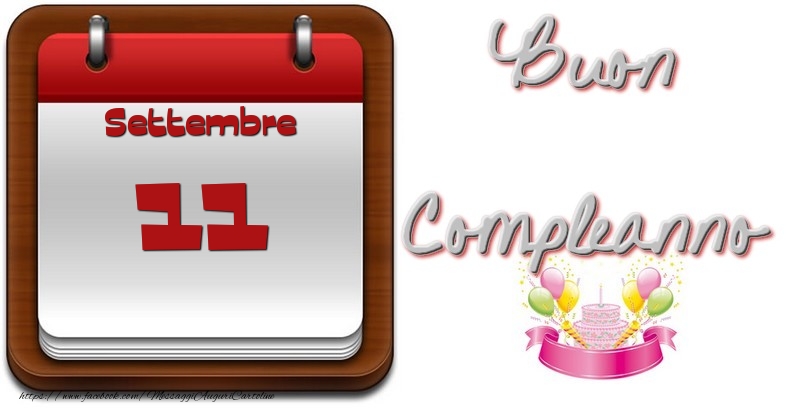 Cartoline di 11 Settembre - Settembre 11 Buon Compleanno