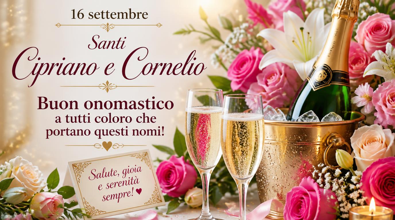 Cartoline di 16 Settembre - 16 settembre – Santi Cipriano e Cornelio. Buon onomastico a tutti coloro che portano questi nomi!