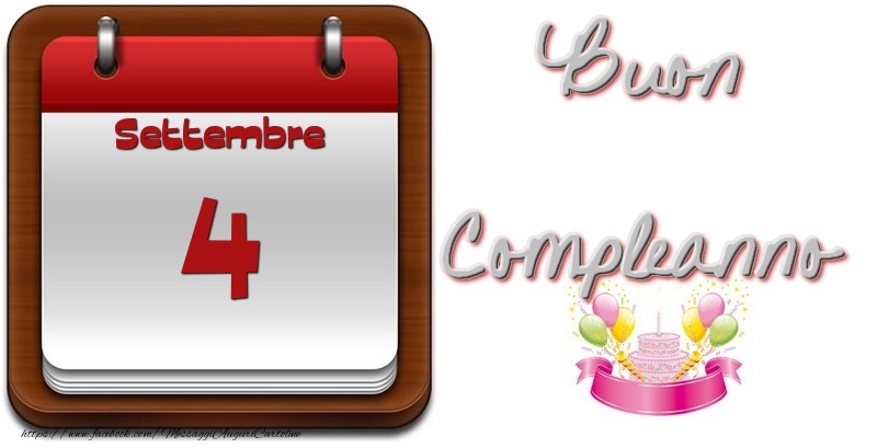 Settembre 4 Buon Compleanno