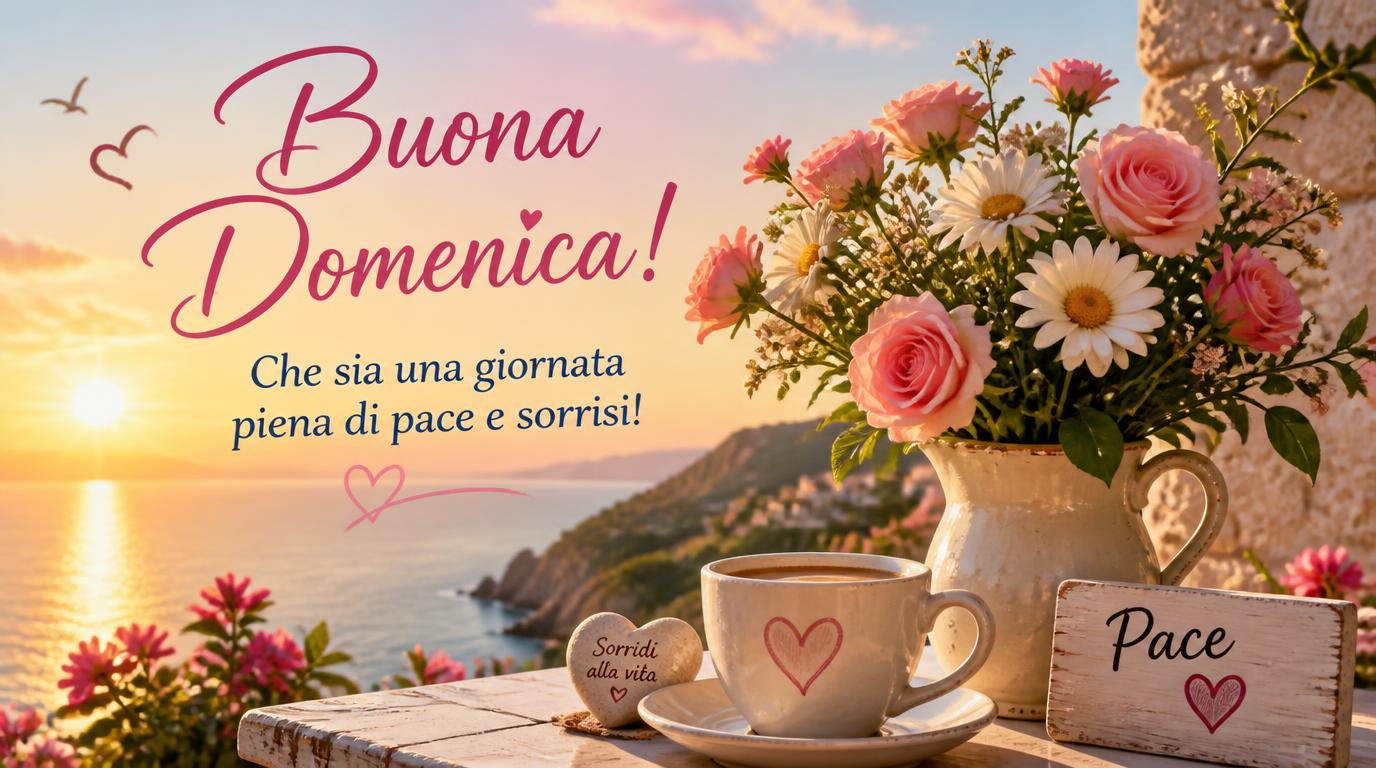 Buona domenica! Che sia una giornata piena di pace e sorrisi!
