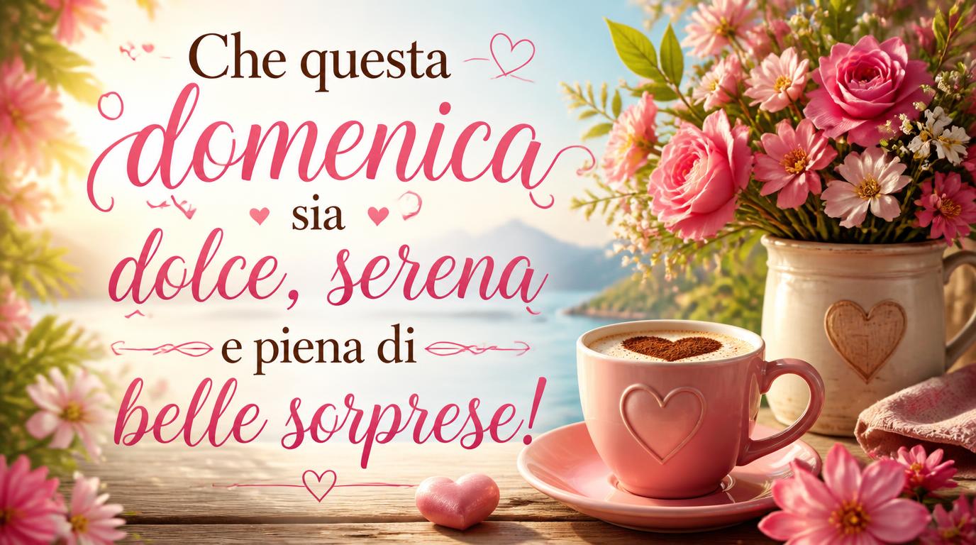 Che questa domenica sia dolce, serena e piena di belle sorprese!