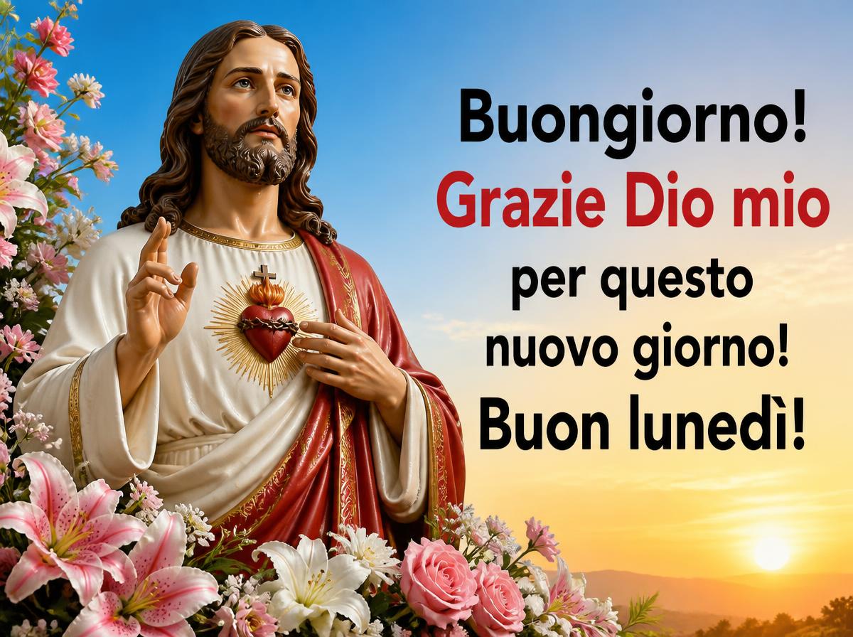 Buongiorno! Grazie Dio mio per questo nuovo giorno! Buon lunedi!